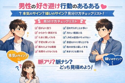 男性の好き避け行動あるある｜本気のサイン？嫌いのサイン？見分け方チェックリスト