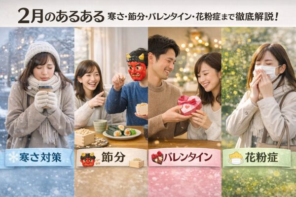 2月のあるある｜寒さ・節分・バレンタイン・花粉症まで徹底解説！