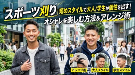 スポーツ刈り_短めスタイルで大人_学生が個性を出す！オシャレを楽しむ方法＆アレンジ術