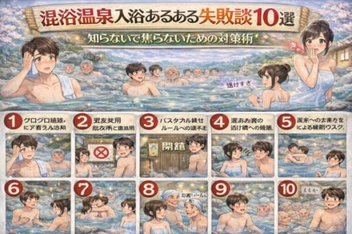 混浴温泉を知らずに入浴した失敗あるある10連発