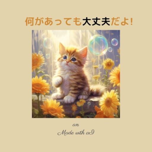 ミッドジャーニーで画像生成したAI絵本『何があっても大丈夫だよ!』